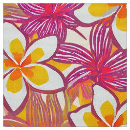Tela Bonito plumeria aloha print