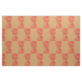 Tela Bonito Red Doodles Hearts Love Pattern