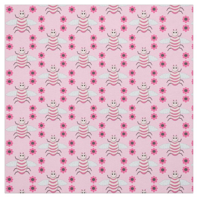 Tela Bonito Rosa Baby Bee (Retal)