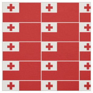 Tela Borde blanco de bandera tonga patriótica