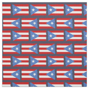 Tela Bordes rasgados: Bandera de Puerto Rico
