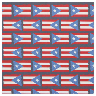Tela Bordes rasgados: Bandera de Puerto Rico
