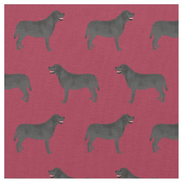 Tela Borgoña negro de Labrador (De cerca)