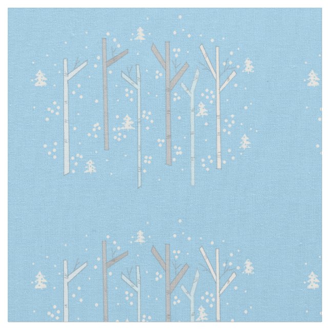 Tela Bosque de árboles de Birch (De cerca)