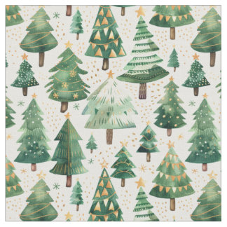 Tela Bosque de árboles navideños acuáticos
