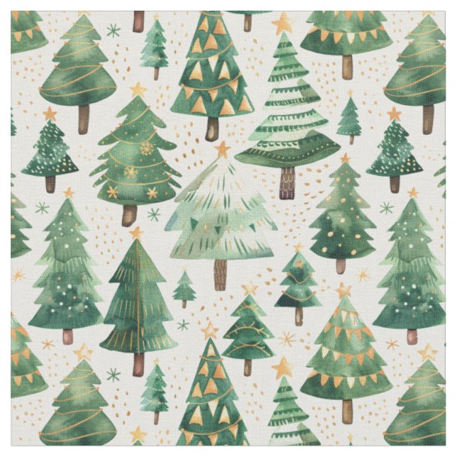 Tela Bosque de árboles navideños acuáticos (De cerca)