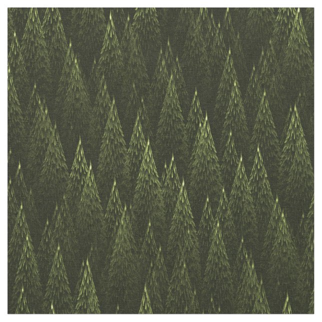 Tela Bosque de Conifer Fractal (De cerca)