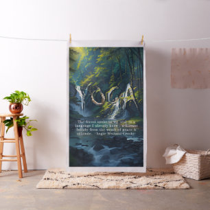 Tela Bosque natural YOGA texto oculto Reiki citas maest