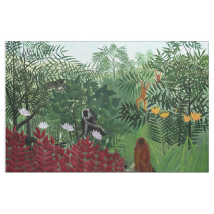Tela Bosque tropical con el Bello Artes de Rousseau de