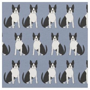 tela Boston Terrier - lindo perro terrorífico de