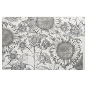 Tela botánica de las flores de los girasoles del