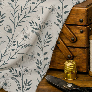 Tela Botánico Boho Neutral