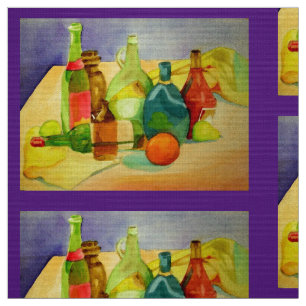 Tela Botellas de acuarela