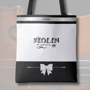Tela Boutique de Violinista Elegante Bolso para Violín