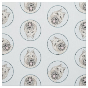 Tela Bouvier des Flandres pintura Fawn Brindle Dog Art