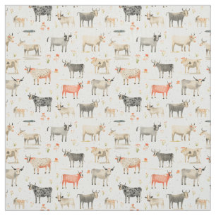 Tela Bovino Quirky: vaca endeble