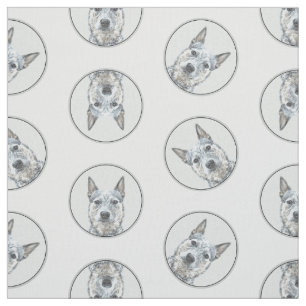 Tela Bovinos australianos Perro Azul Heeler Arte Perro