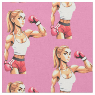 Tela Boxeadora femenina en forma Thunder_Cove