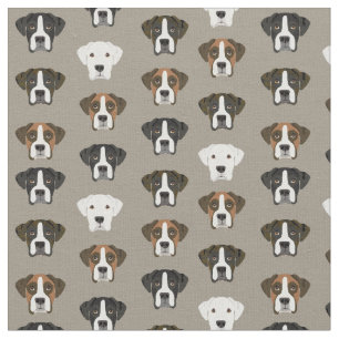 Tela Boxer Dog se enfrenta a los khaki