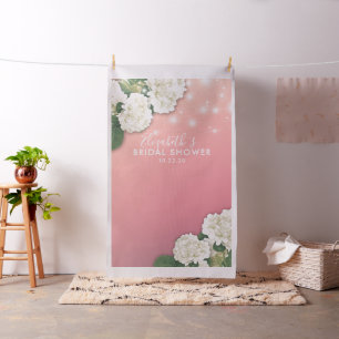 Tela Bridal Shower Photo Backdrop Flores de cuerda Luce