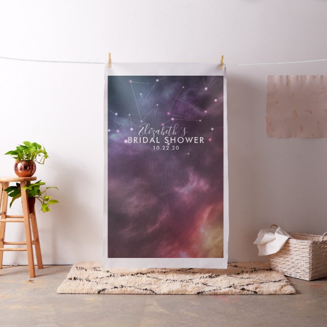 Tela Bridal Shower Photo Backdrop Galaxy Constellings (In Situ)