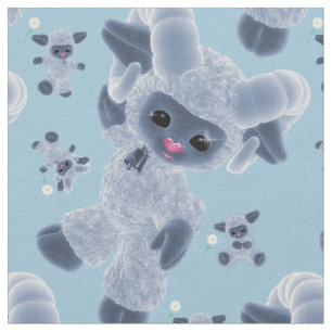 Tela Brillante Bebé Plush De Ovejas De Juguete País Azu