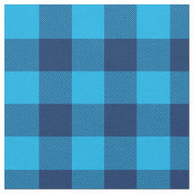 Brillante cielo y marina azul Gingham Plaid
