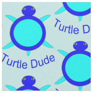Tela Brillante Tejido de Tortuga Azul