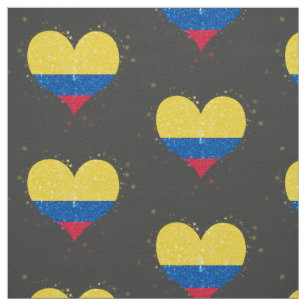 Tela Brillo de la bandera de Colombia hermoso