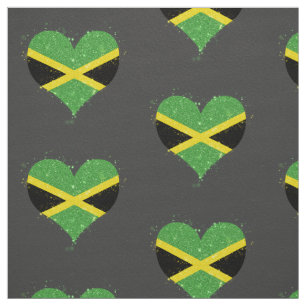 Tela Brillo de la bandera de Jamaica hermoso