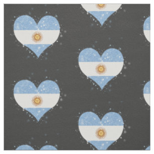 Tela Brillo de la bandera de la Argentina hermoso