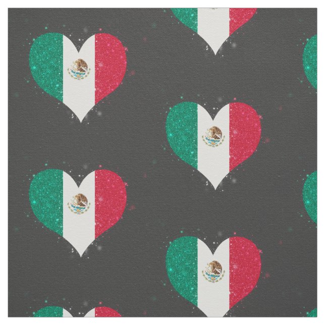 Tela Brillo de la bandera de México único (Retal)