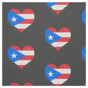Tela Brillo de la bandera de Puerto Rico hermoso