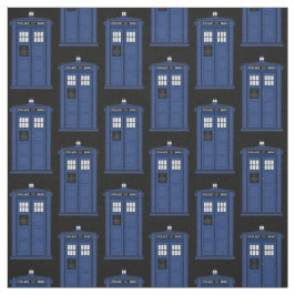 Tela británica azul de la caja de policía para el