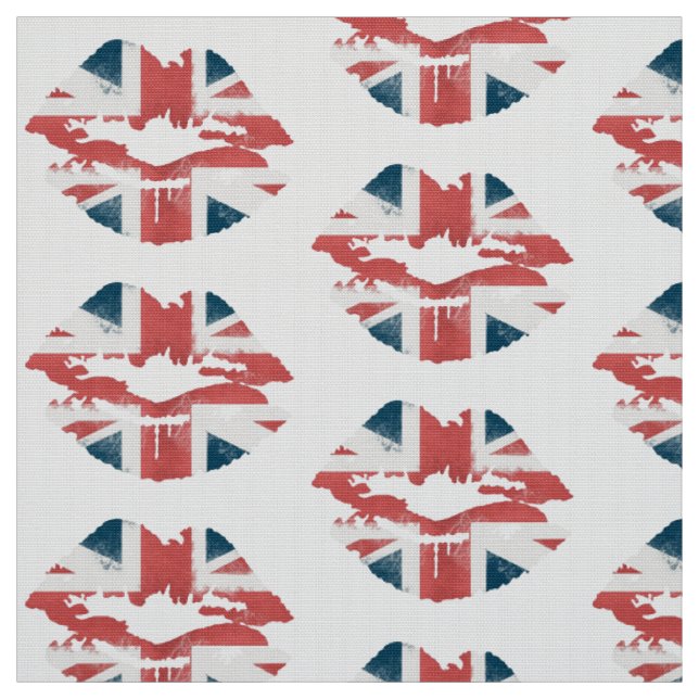 Tela británica de los labios de la bandera (Retal)