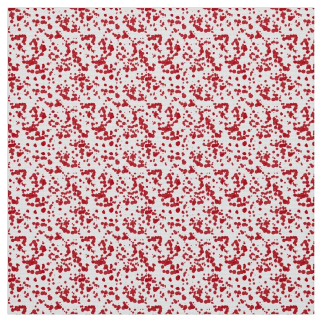 Tela Brotes de pintura roja. (Retal)