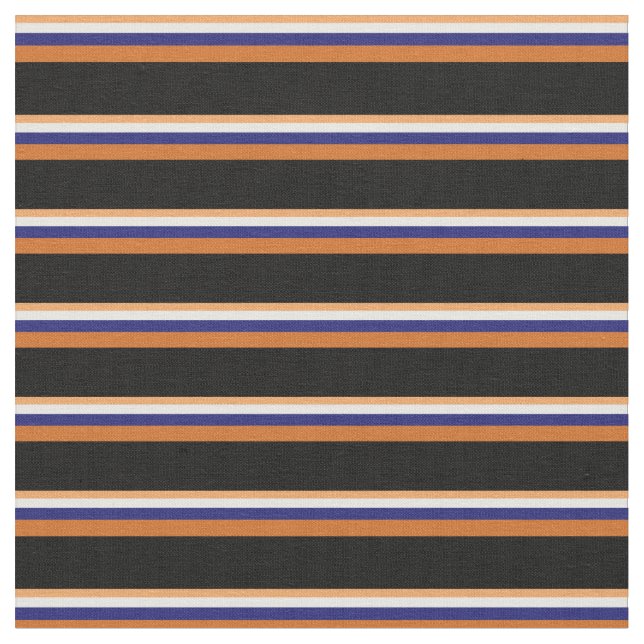 Tela Brown, White, Midnight Blue, Chocolate y Black (De cerca)