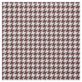 Tela Brown y modelo geométrico blanco de Houndstooth