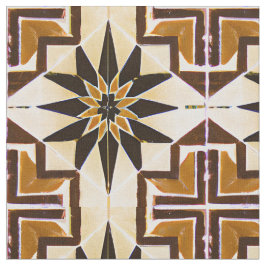 Tela Browns neutrales mosaicos de estilo mexicano simul