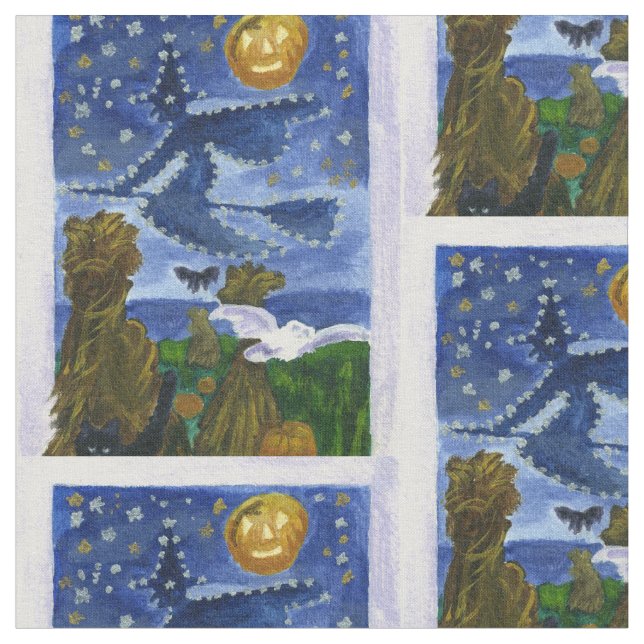 Tela Bruja de Halloween (De cerca)