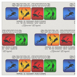 Tela Buceo con escafandra fresco es una manera de vida