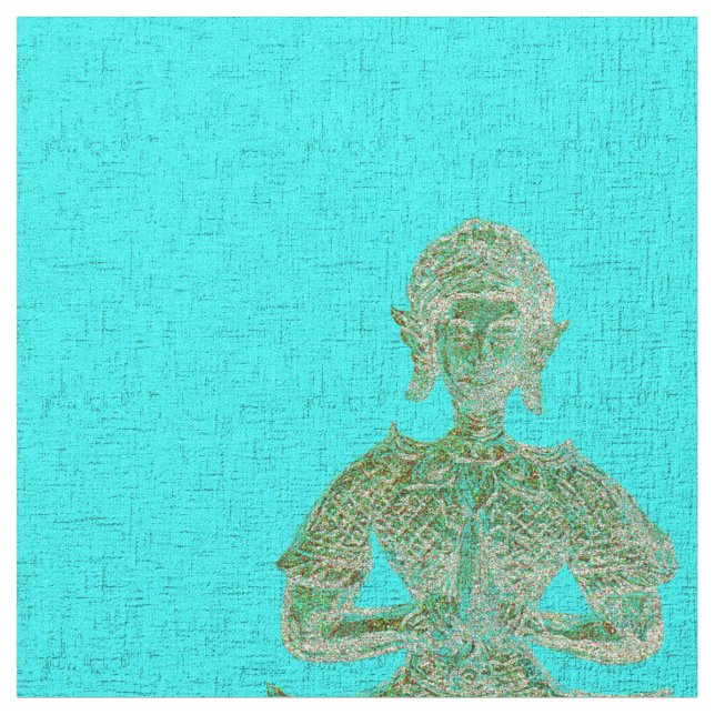 Tela buddha azul (De cerca)