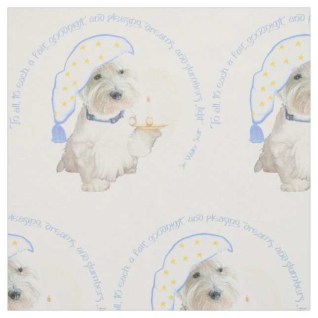 Tela Buenas noches Westie (Retal)