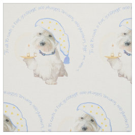 Tela Buenas noches Westie