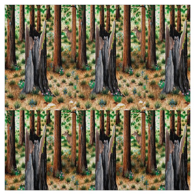 Tela Buenos días Raccoon Fabric (Retal)