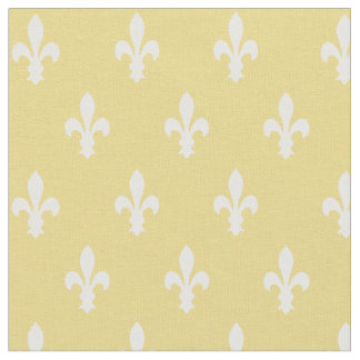 Tela Buff Victorian Fleur de Lys Fabric
