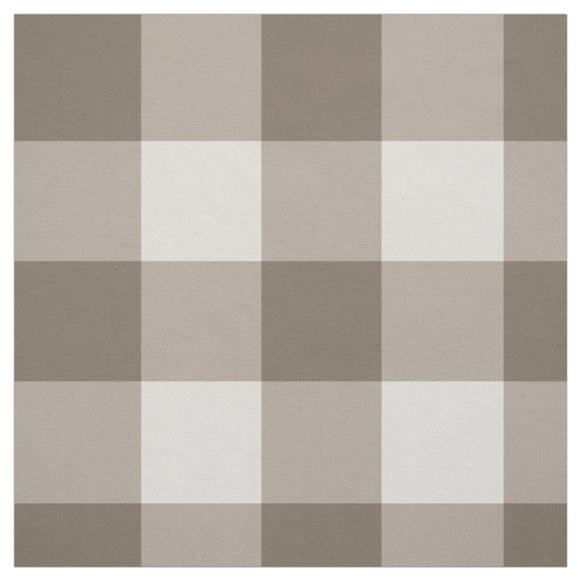 Tela Buffalo Check Beige Cream Ivory Gingham (Retal)