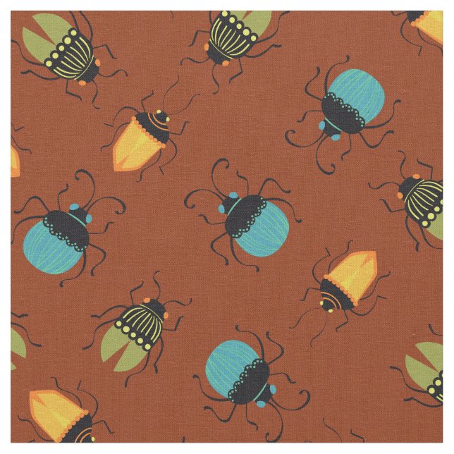 Tela Bugs escarabajos de medio siglo (De cerca)