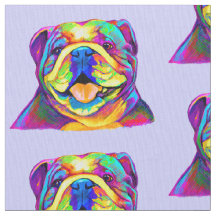 Bulldog en colores