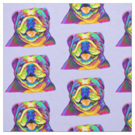 Tela Bulldog en colores